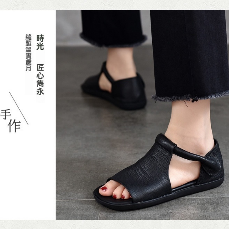 手工牛皮涼鞋