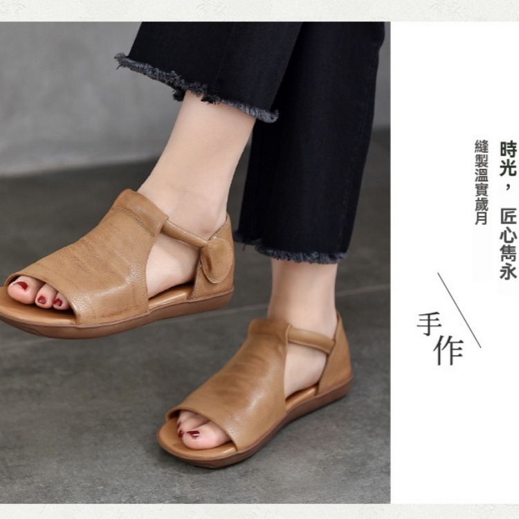 手工牛皮涼鞋