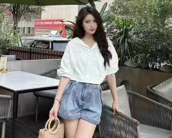 減齡翻領中襯衫